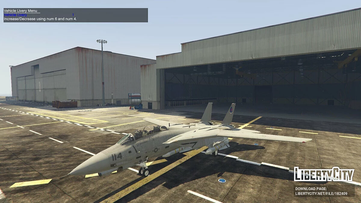 F-14D Tomcat «Top Gun» + Navy skins / GTA 5