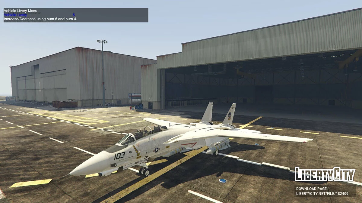 F-14D Tomcat «Top Gun» + Navy skins / GTA 5