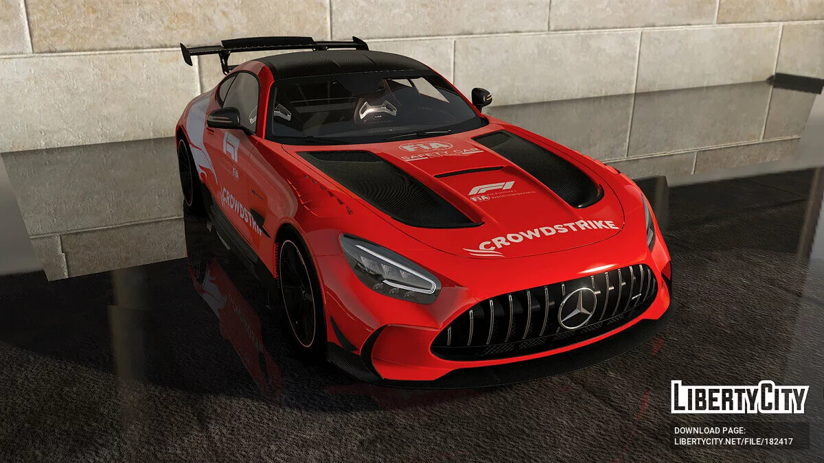 FIA Safety Car livery for 2020 Mercedes-Benz AMG GT Black Series 1.0 / GTA 5