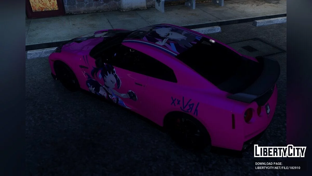 Marnie Pokémon Paintjob для y97y's Nissan GT-R R35 2015 1.0 / GTA 5