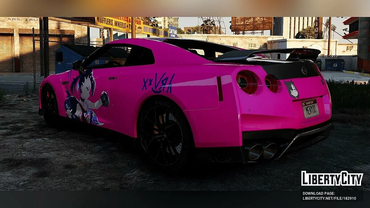 Marnie Pokémon Paintjob для y97y's Nissan GT-R R35 2015 1.0 / GTA 5