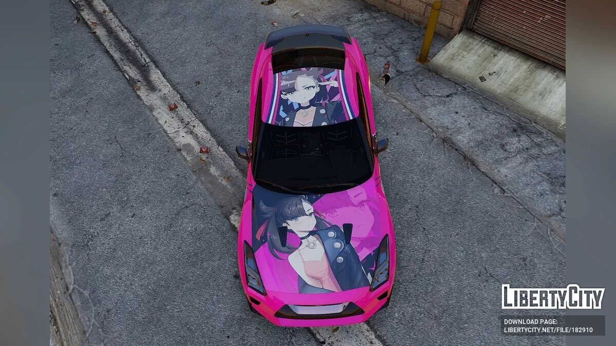 Marnie Pokémon Paintjob для y97y's Nissan GT-R R35 2015 1.0 / GTA 5
