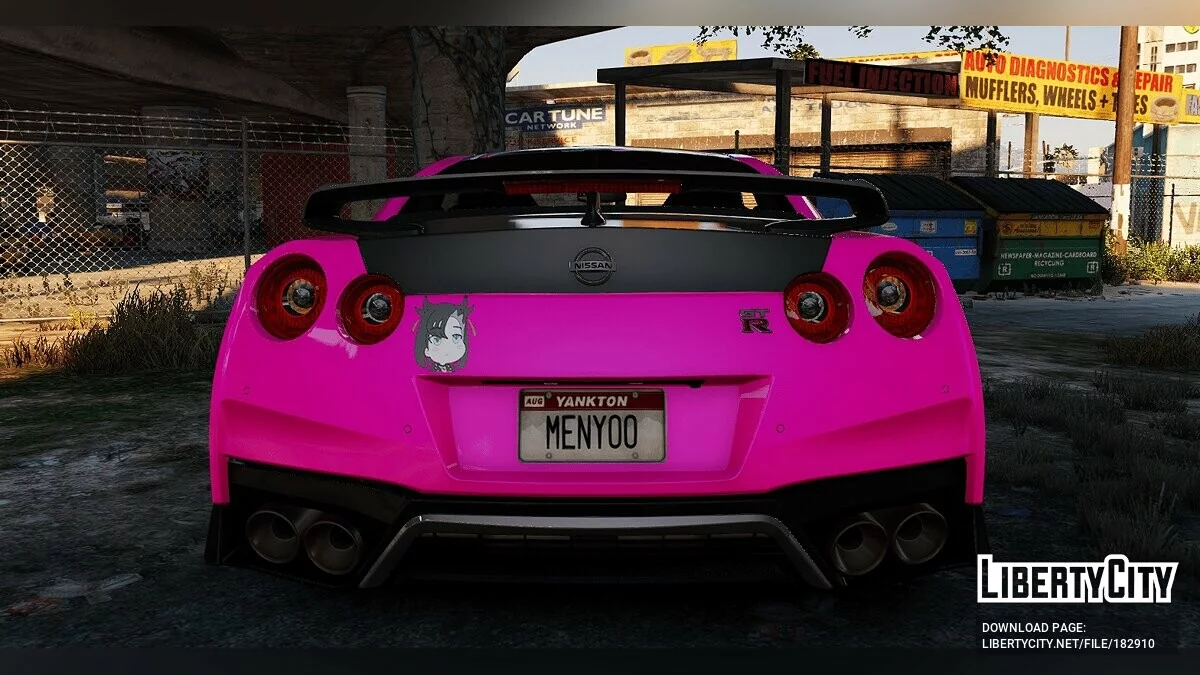 Marnie Pokémon Paintjob для y97y's Nissan GT-R R35 2015 1.0 / GTA 5