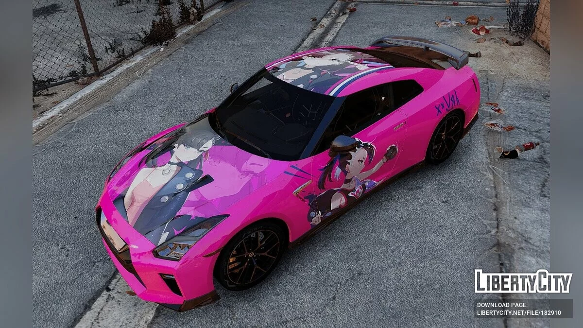 Marnie Pokémon Paintjob для y97y's Nissan GT-R R35 2015 1.0 / GTA 5