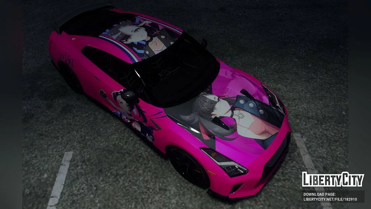 Marnie Pokémon Paintjob для y97y's Nissan GT-R R35 2015 1.0 / GTA 5