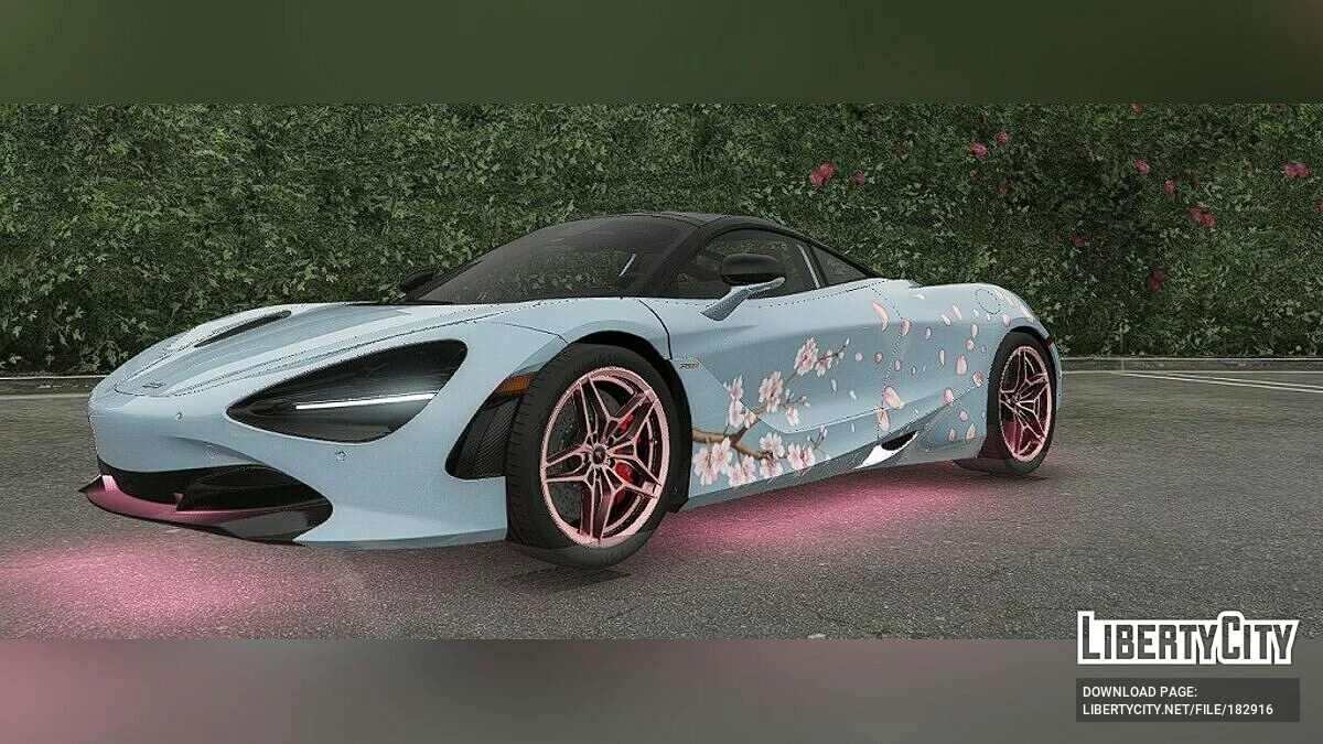 Petal Livery для Abolfazldanaee's 2018 McLaren 720S 1.0 / GTA 5