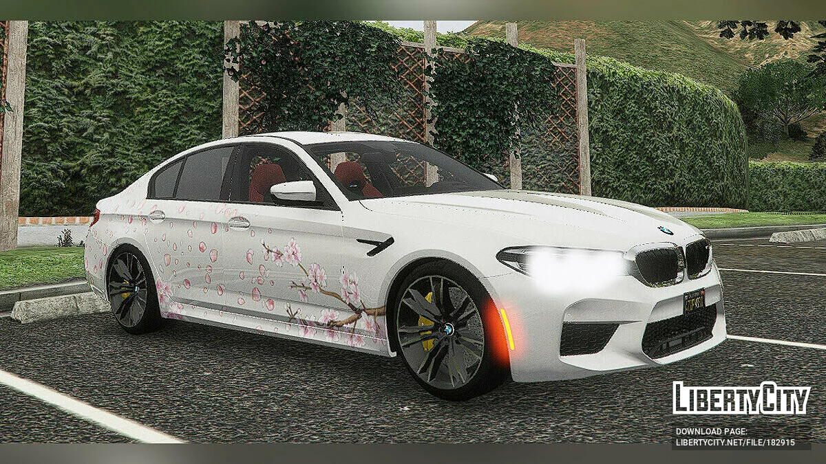 Petal Livery для S4MuEL -'s 2018 BMW M5 F90 1.0.1 / GTA 5