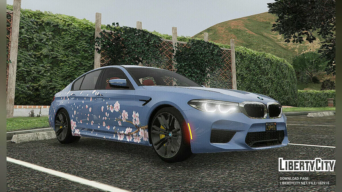 Petal Livery для S4MuEL -'s 2018 BMW M5 F90 1.0.1 / GTA 5