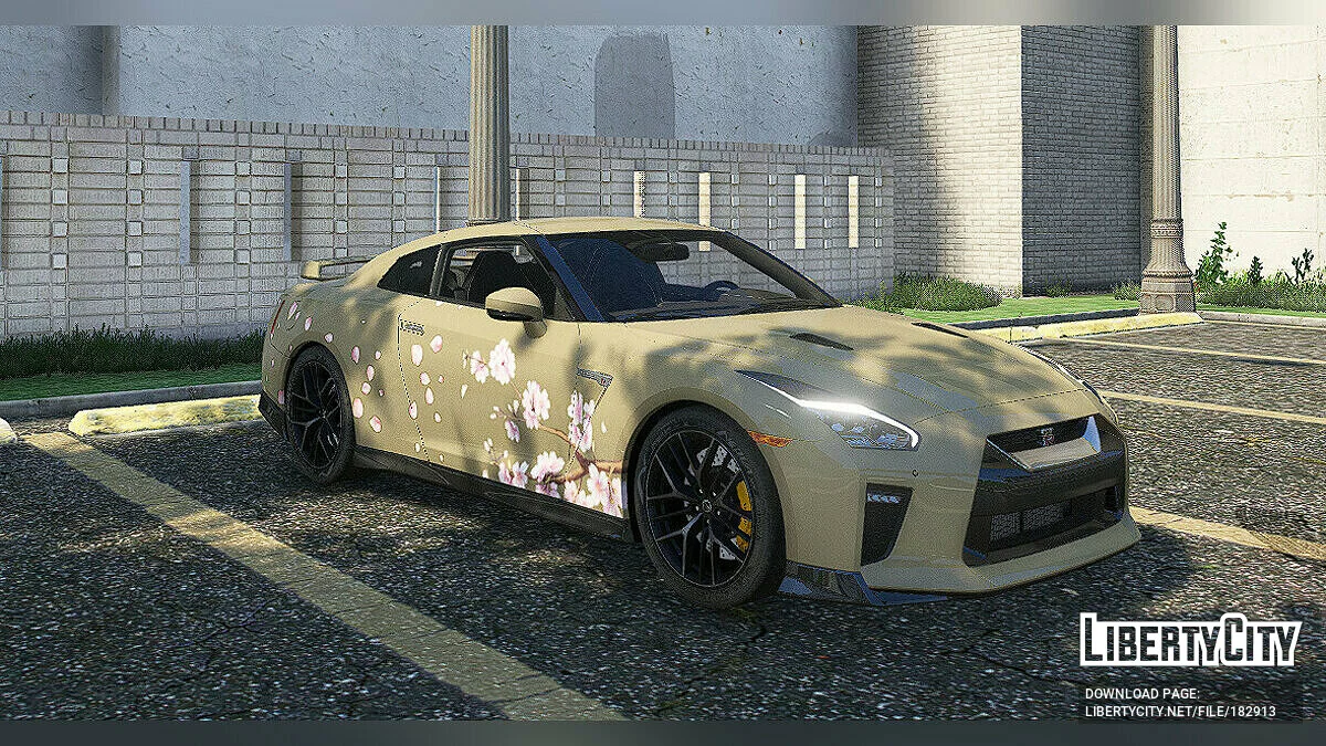 Petal Livery для y97y's 2015 Nissan GT-R R35 1.0.1 / GTA 5