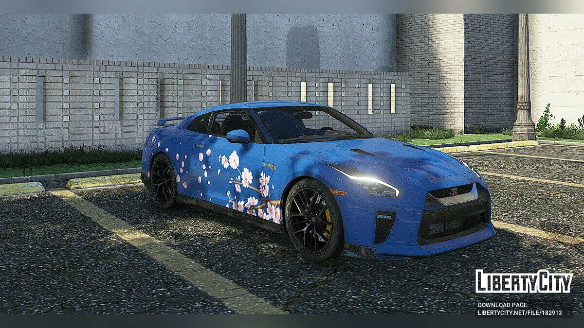 Petal Livery для y97y's 2015 Nissan GT-R R35 1.0.1 / GTA 5