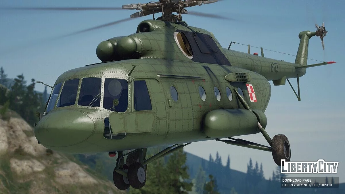 Раскраска ВВС Польши для Mi-17 V5 Hip [Livery] 1.0 / GTA 5