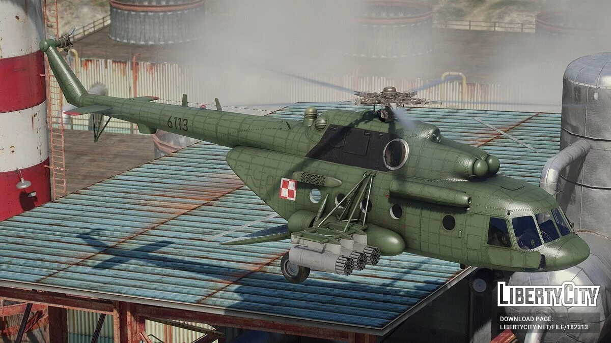 Раскраска ВВС Польши для Mi-17 V5 Hip [Livery] 1.0 / GTA 5