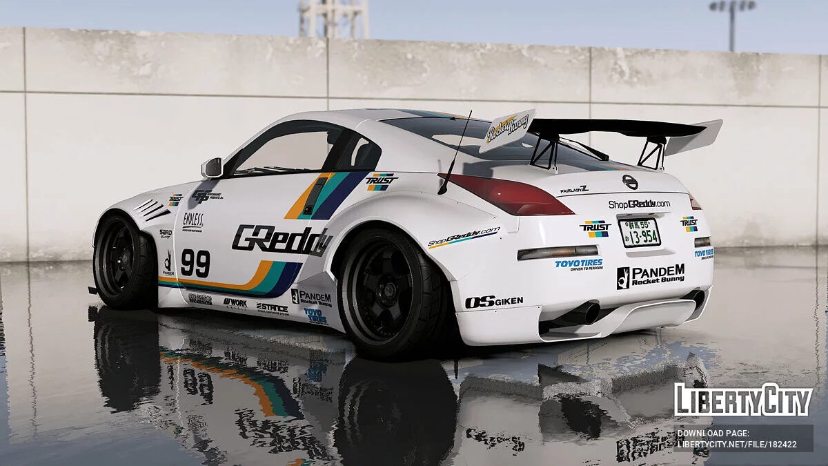 Rocket Bunny GReddy livery for 2003 Nissan 350Z / GTA 5