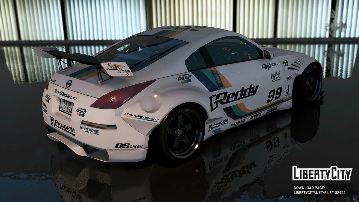Rocket Bunny GReddy livery for 2003 Nissan 350Z / GTA 5