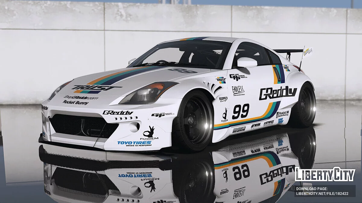 Rocket Bunny GReddy livery for 2003 Nissan 350Z / GTA 5