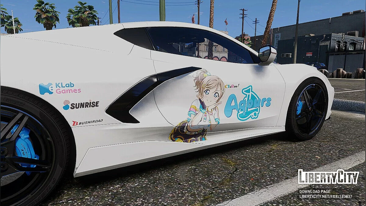 2020 Chevrolet Corvette C8 Stingray Livery Love Live! (You Watanabe) 1.0 / GTA 5