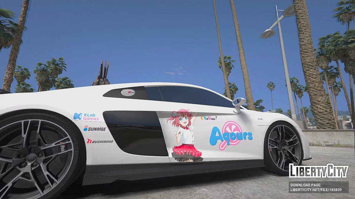 Audi R8 2020 Livery Love Live! (Ruby Kurosawa) 1.0 / GTA 5
