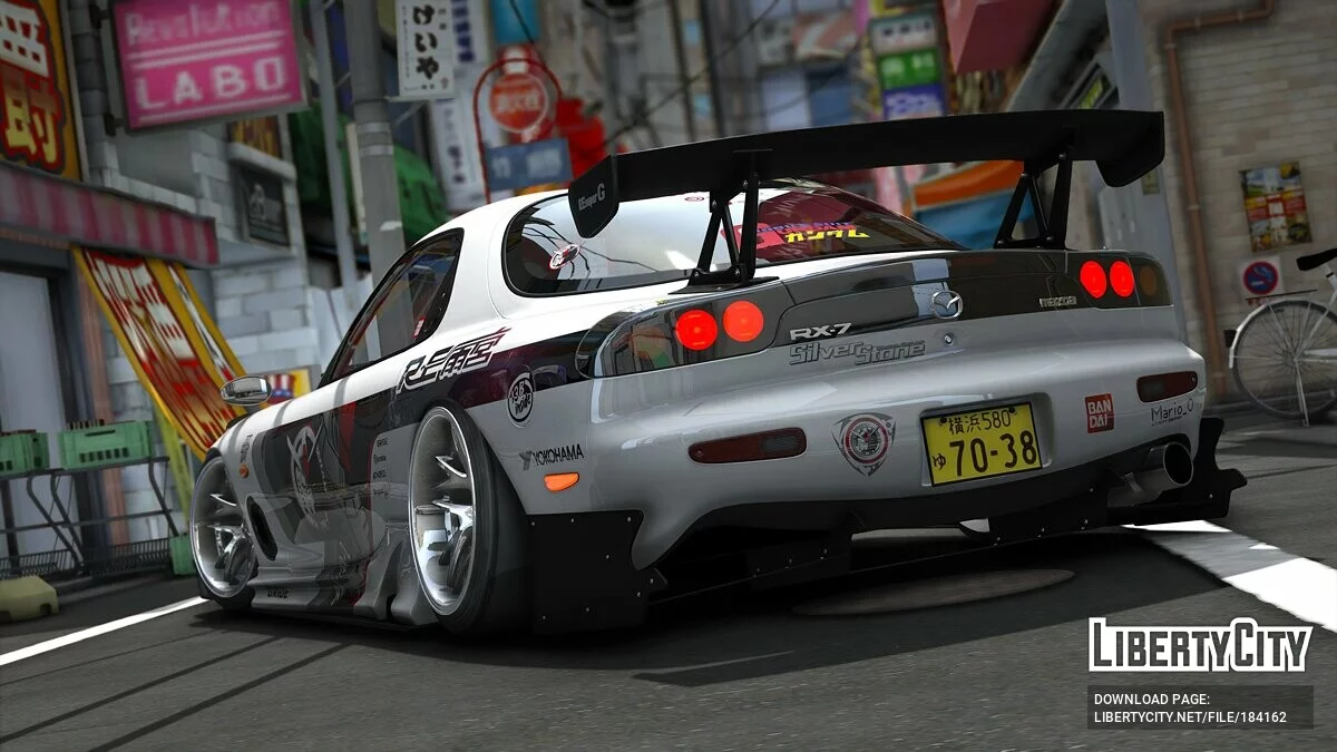 Mazdam RX78-2 Livery для [YCA]Vsoreny's Mazda RX7 Spirit R (FD3S) [8K/6K/4K] 1.0 / GTA 5