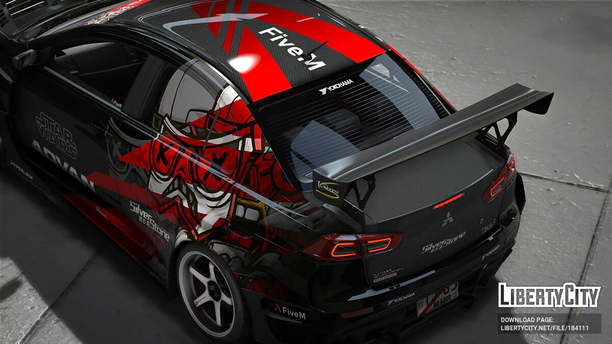 Mitsubishi Lancer Evo X Star Wars Livery [8K/6K/4K] 1.0 / GTA 5