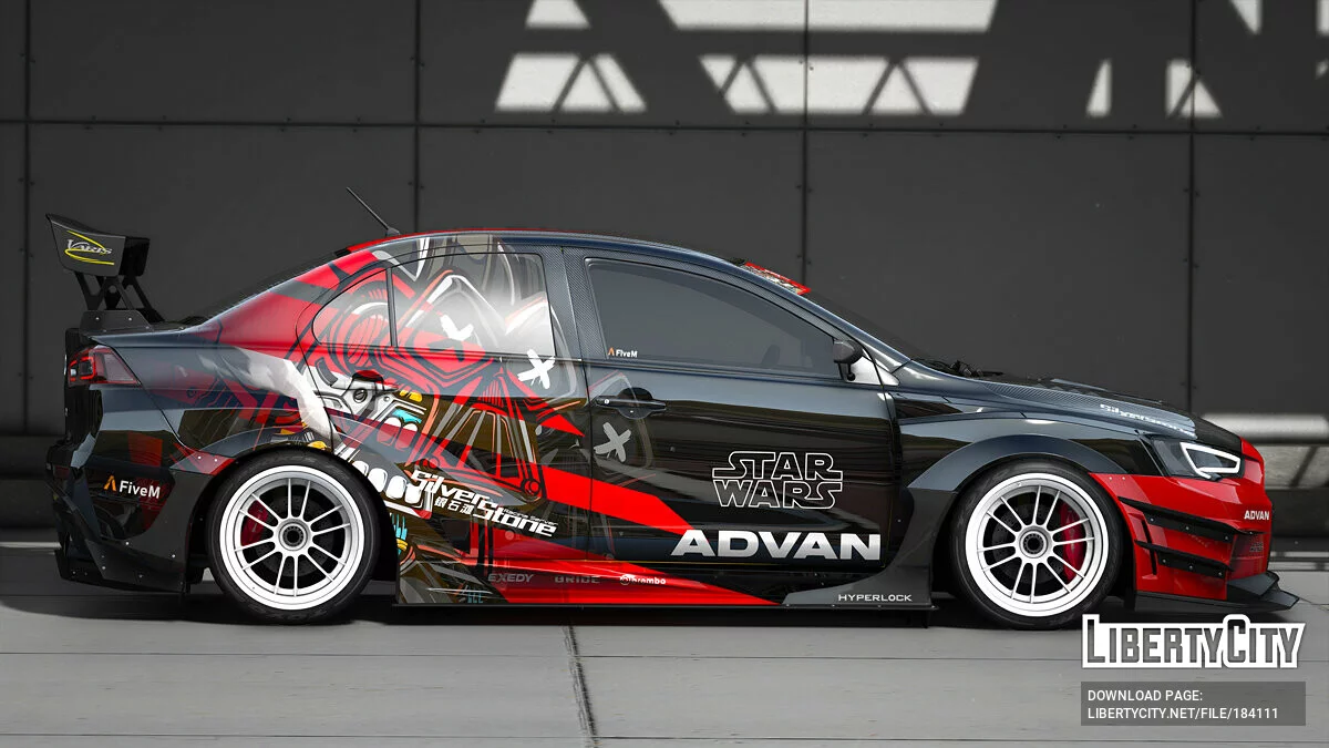 Mitsubishi Lancer Evo X Star Wars Livery [8K/6K/4K] 1.0 / GTA 5