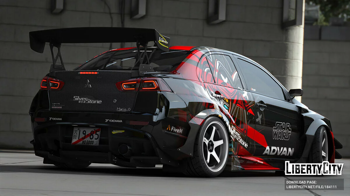 Mitsubishi Lancer Evo X Star Wars Livery [8K/6K/4K] 1.0 / GTA 5
