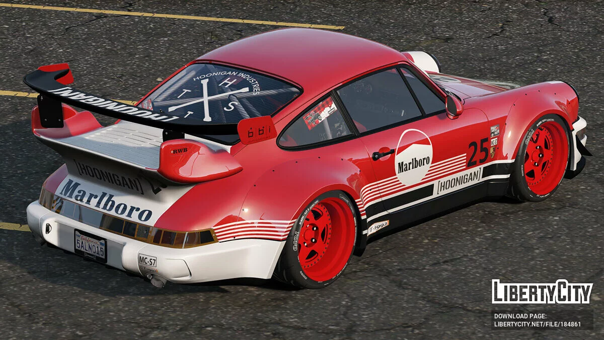 1991 Porsche 911 Marlboro (万宝路) Livery [Texture] 1.0 / GTA 5