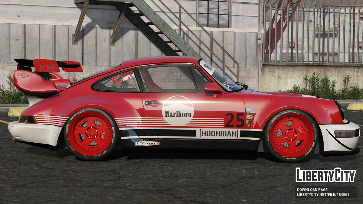 1991 Porsche 911 Marlboro (万宝路) Livery [Texture] 1.0 / GTA 5