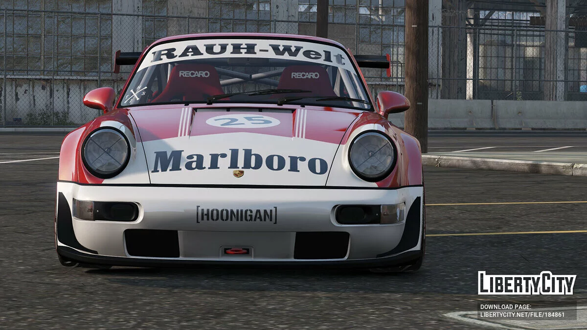 1991 Porsche 911 Marlboro (万宝路) Livery [Texture] 1.0 / GTA 5