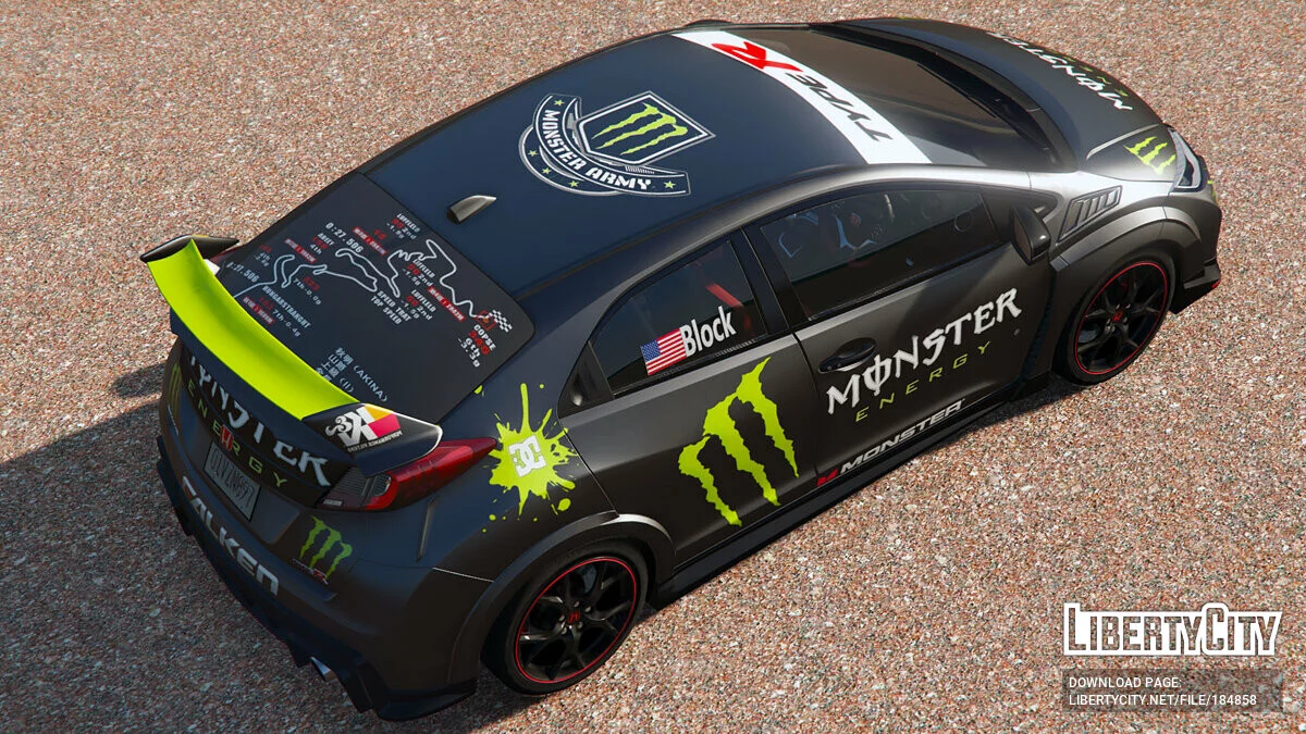 [2015 Honda Civic Type R (FK2)] Monster Livery / GTA 5