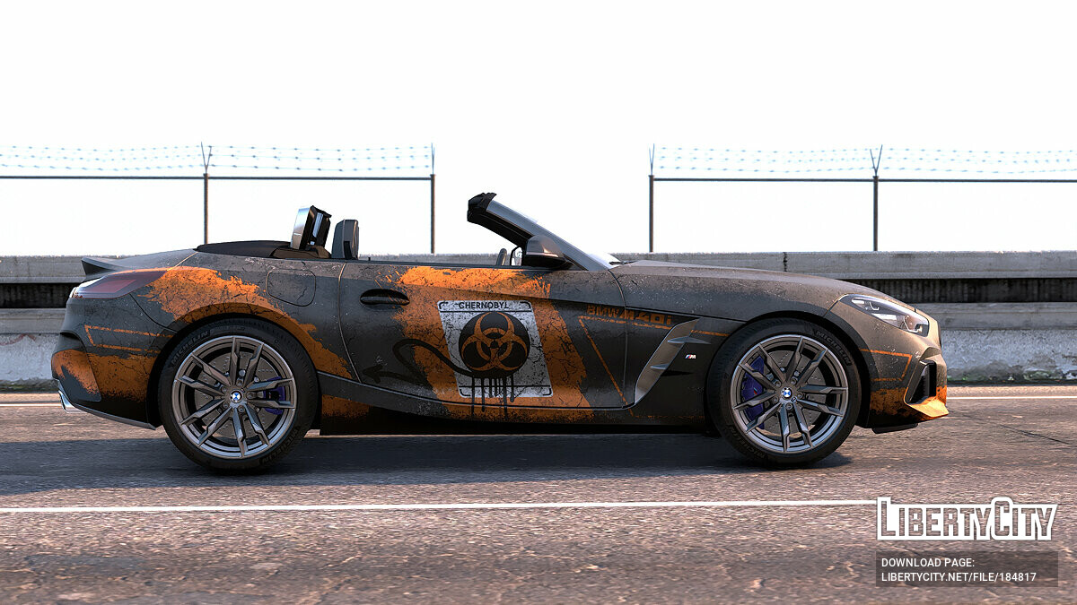 Скачать [2019 BMW Z4 M40i] CHERNOBYL Livery для GTA 5