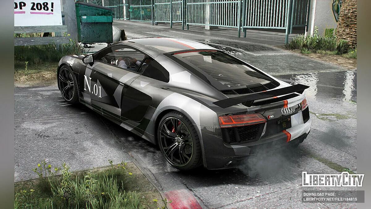 Audi R8 v10 Livery 1.0 / GTA 5