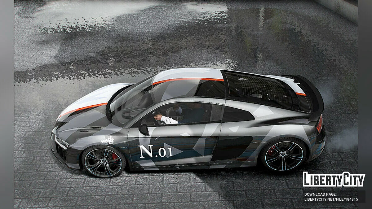Audi R8 v10 Livery 1.0 / GTA 5