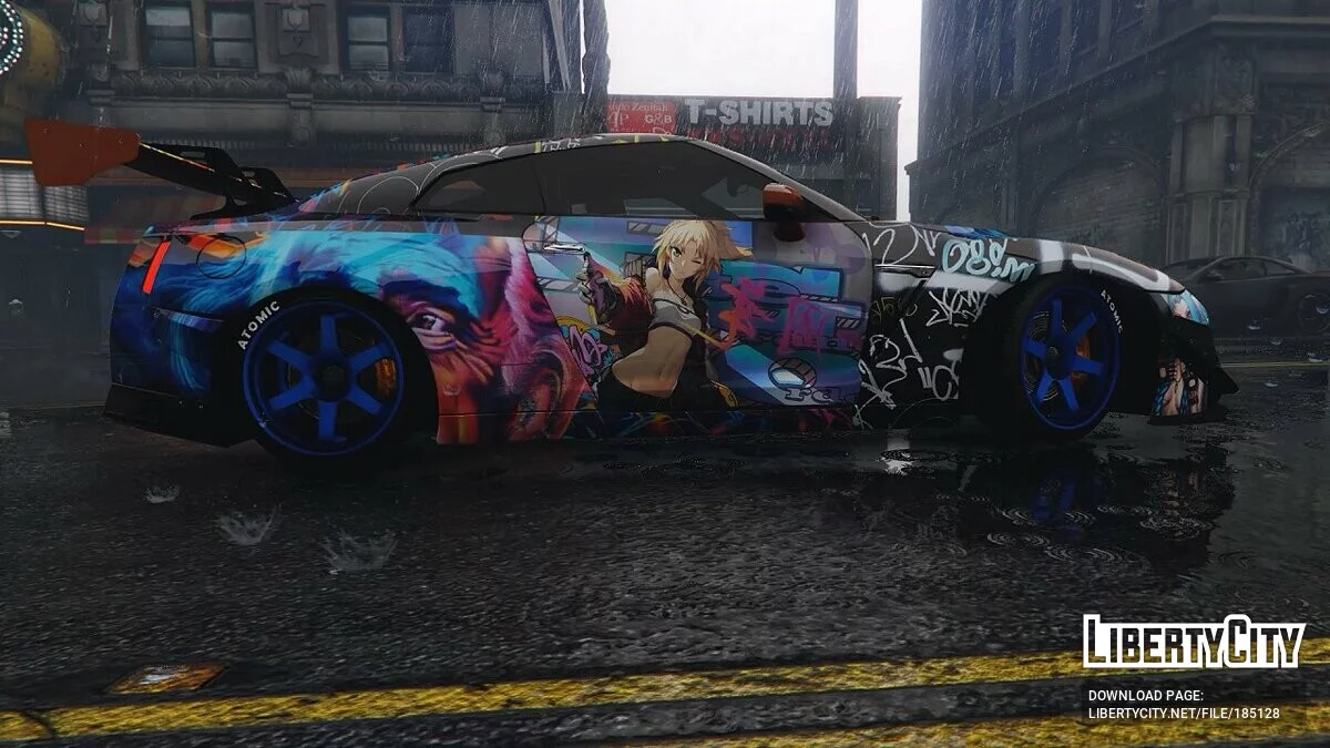 Fantasy Paintjob для y97y's 2017 Nissan GT-R 1.0 / GTA 5