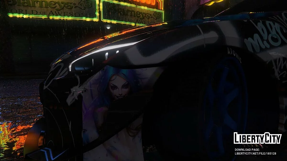 Fantasy Paintjob для y97y's 2017 Nissan GT-R 1.0 / GTA 5