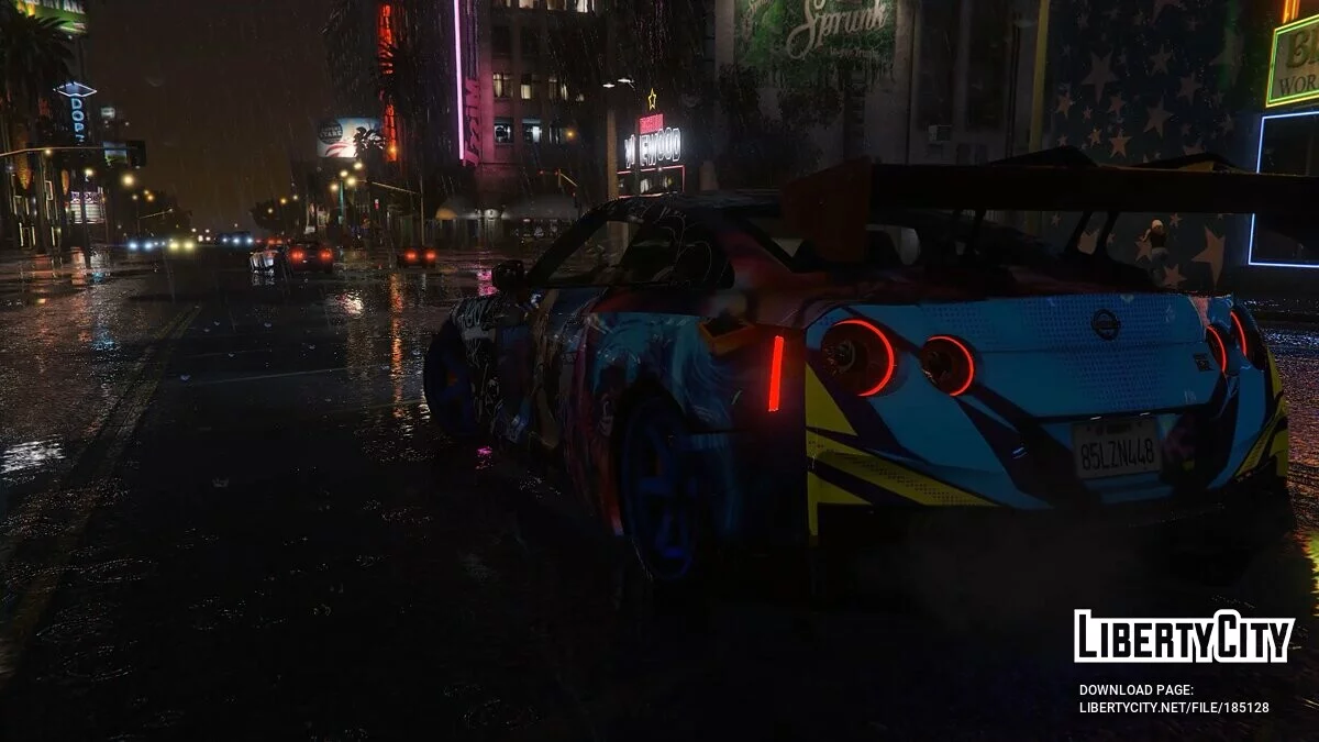 Fantasy Paintjob для y97y's 2017 Nissan GT-R 1.0 / GTA 5