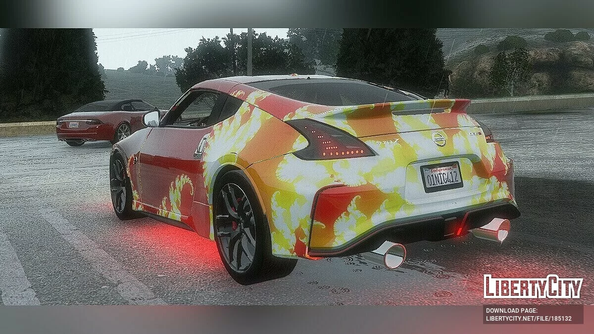 Fire Bending Livery для 00AbOlFaZl00's 2016 Nissan 370Z Nismo 1.0.0 / GTA 5