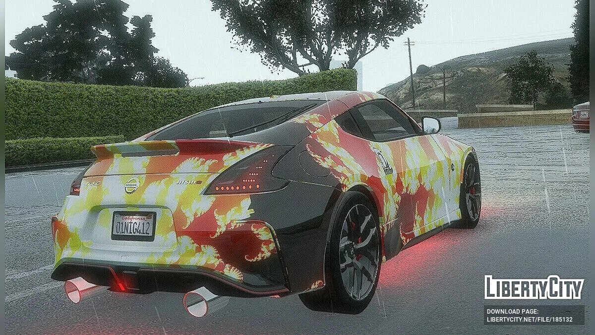 Fire Bending Livery для 00AbOlFaZl00's 2016 Nissan 370Z Nismo 1.0.0 / GTA 5