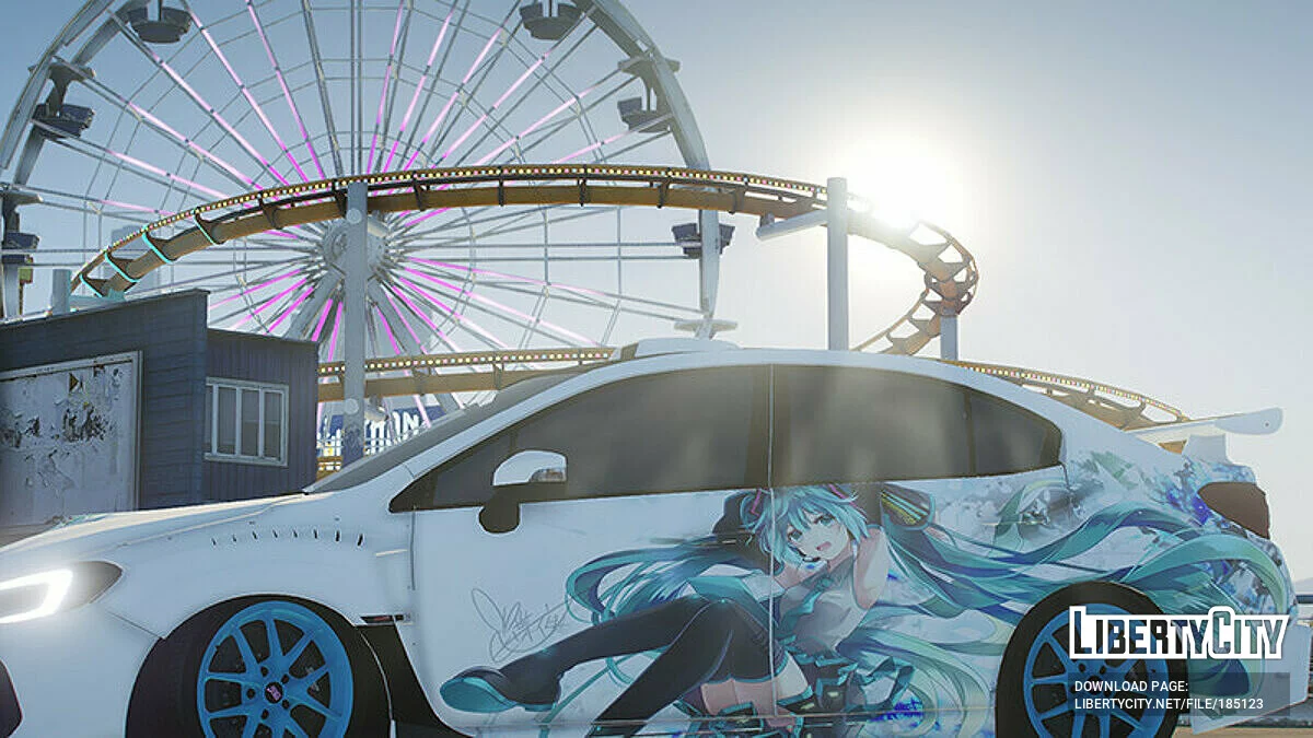 Hastune Miku Paintjob для Gx_Lover's 2018 Subaru WRX STI 1.0 / GTA 5