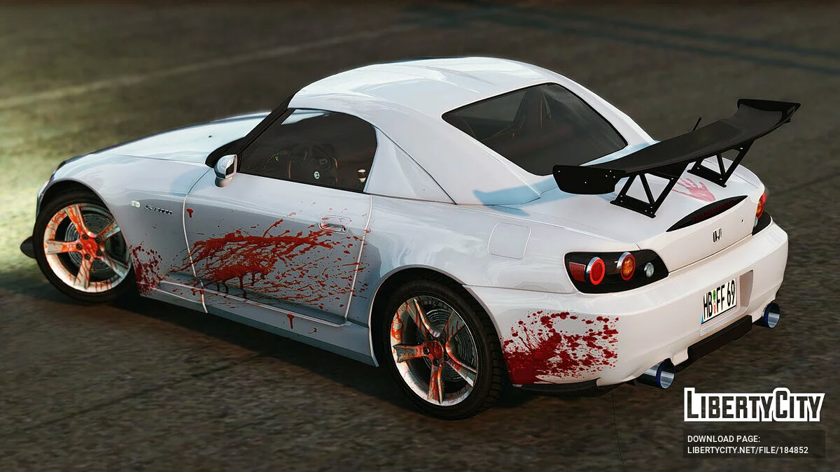 Honda S2000 AP2 Bloody Monster Livery 1.0 / GTA 5
