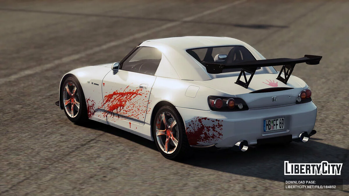 Honda S2000 AP2 Bloody Monster Livery 1.0 / GTA 5
