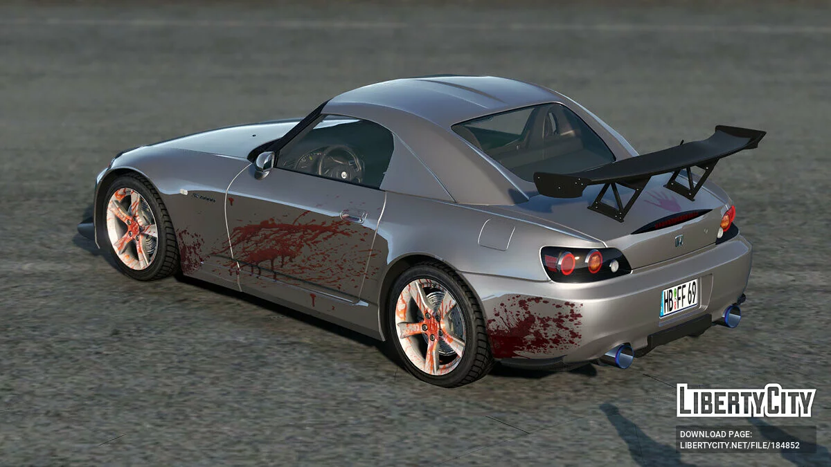 Honda S2000 AP2 Bloody Monster Livery 1.0 / GTA 5