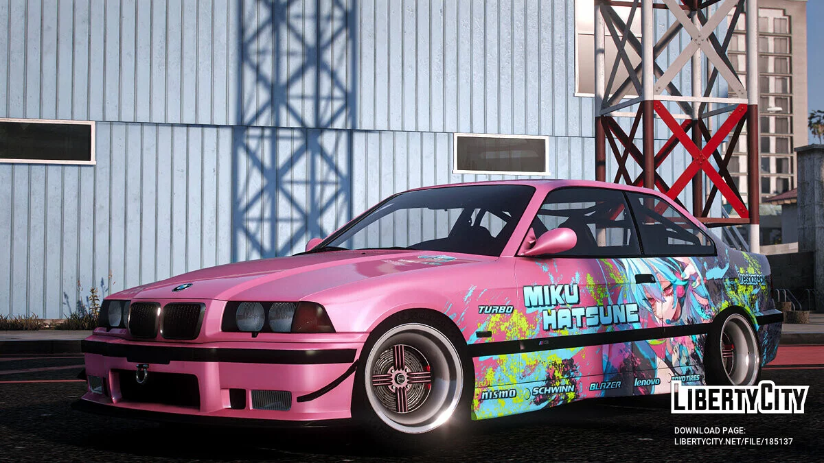 [Itasha] BMW M3 E36 1997 Hatsune Miku paintjob 1.0 / GTA 5