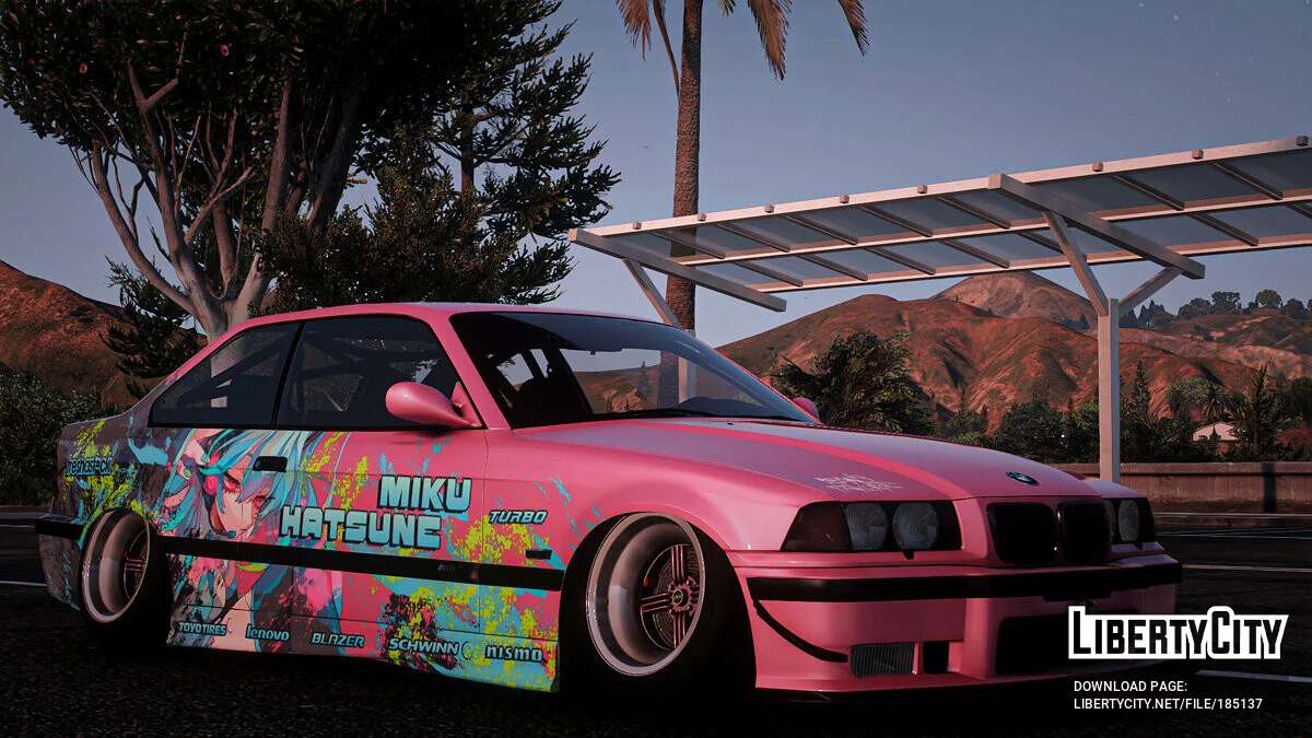 [Itasha] BMW M3 E36 1997 Hatsune Miku paintjob 1.0 / GTA 5