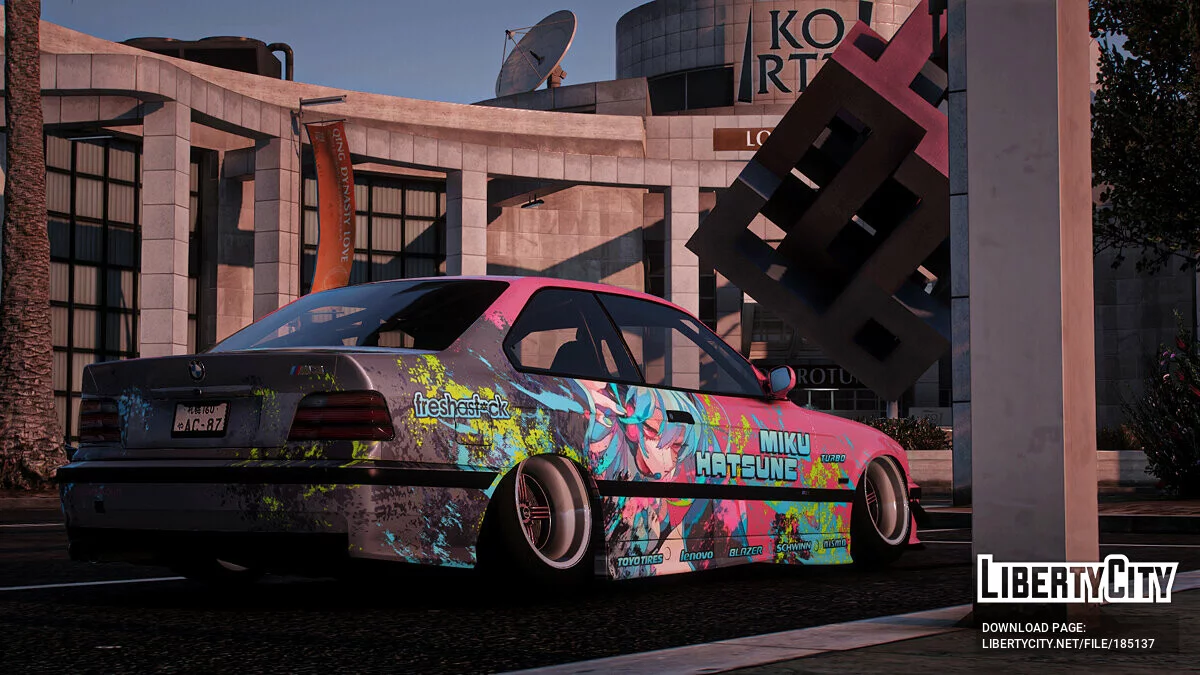 [Itasha] BMW M3 E36 1997 Hatsune Miku paintjob 1.0 / GTA 5