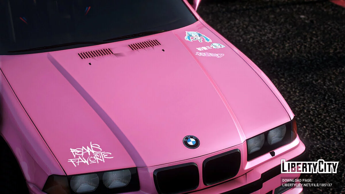 [Itasha] BMW M3 E36 1997 Hatsune Miku paintjob 1.0 / GTA 5