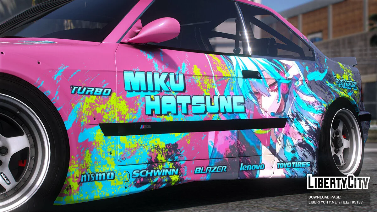 [Itasha] BMW M3 E36 1997 Hatsune Miku paintjob 1.0 / GTA 5