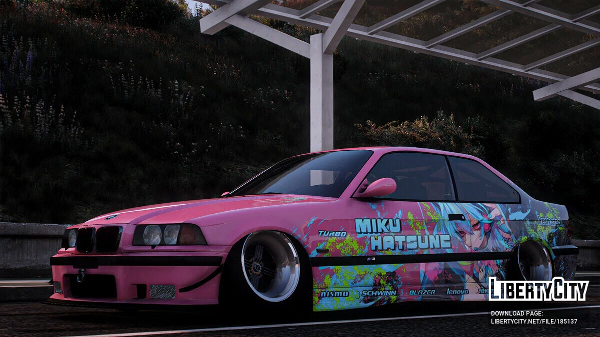 [Itasha] BMW M3 E36 1997 Hatsune Miku paintjob 1.0 / GTA 5