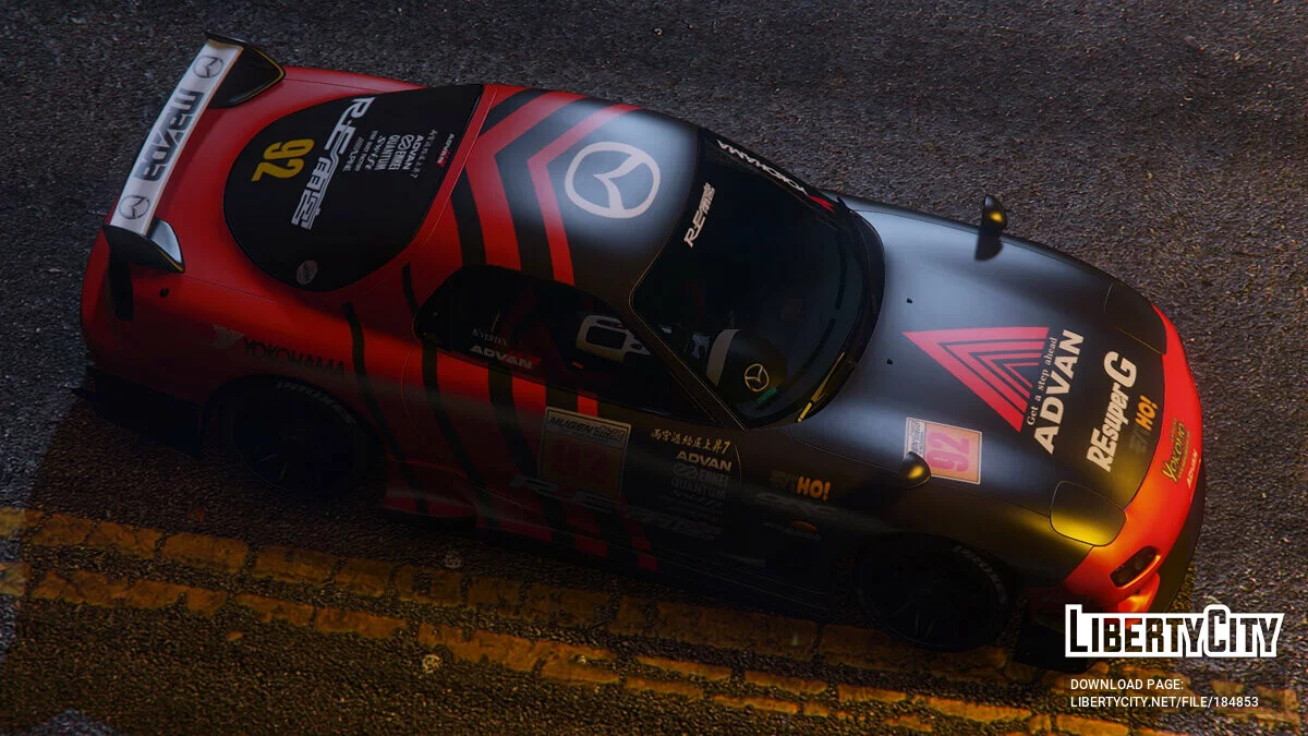 [Mazda RX7 Spirit R (FD3S)] ADVAN Livery / GTA 5