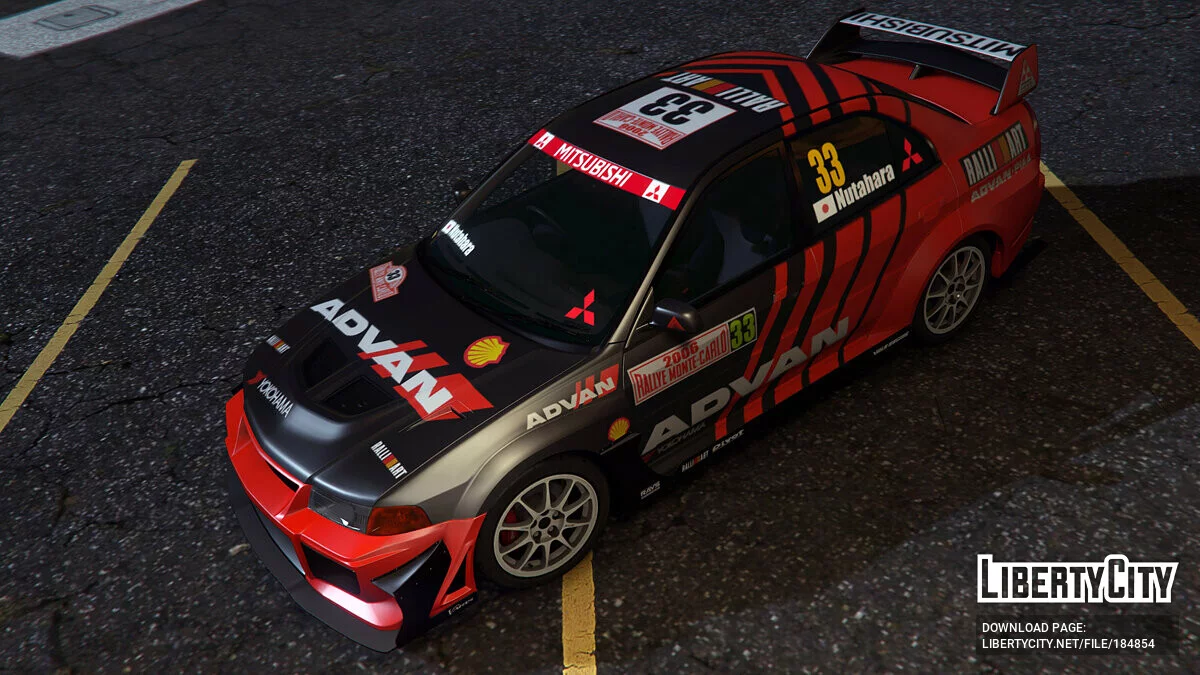 [Mitsubishi Lancer Evo] WRC ADVAN Livery / GTA 5