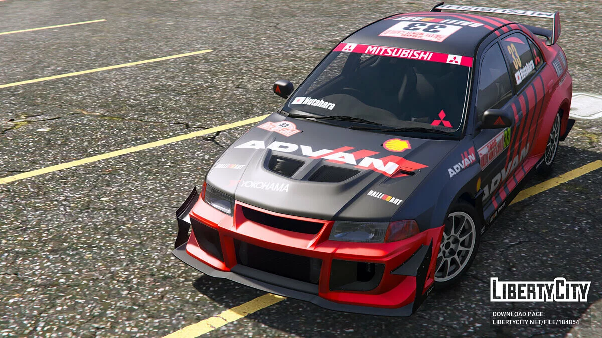 [Mitsubishi Lancer Evo] WRC ADVAN Livery / GTA 5